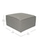 Flash Furniture Bridgetown Luxury Modular Sectional Sofa, Ottoman Seat, Gray IS-IT2231-OT-GRY-GG - alternate 9